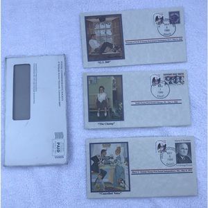 Norman Rockwell Cover Collection Envelopes